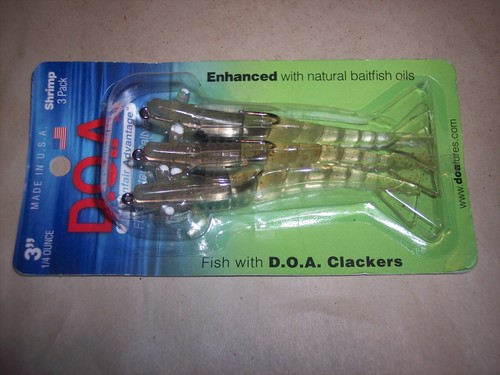 Shrimp fishing lure 3 pk - 3",